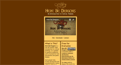 Desktop Screenshot of herebedragonsmovie.com